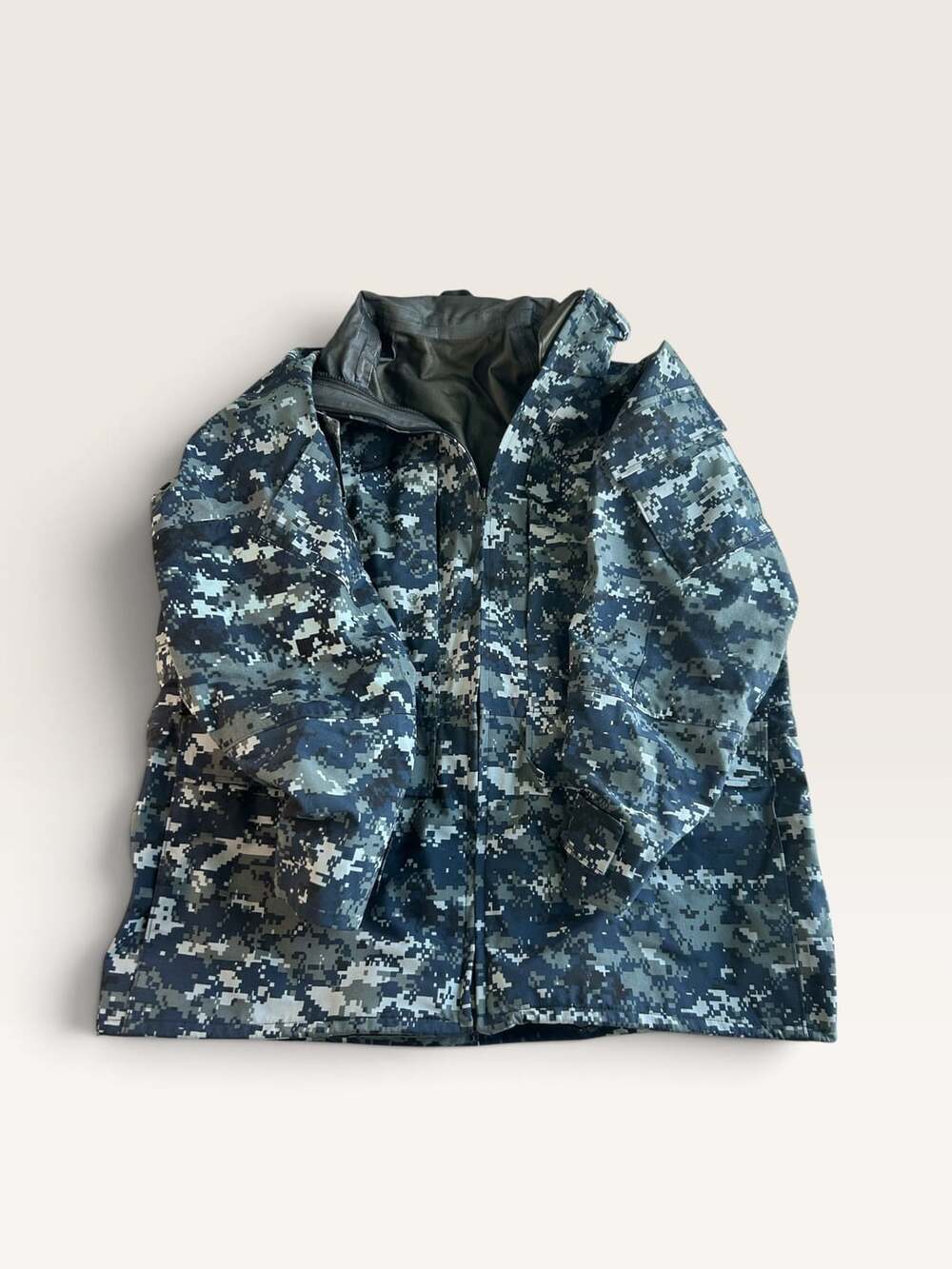 US Military US Navy NWU Type I Gore-Tex Digital Camo Working Parka Jacket Large